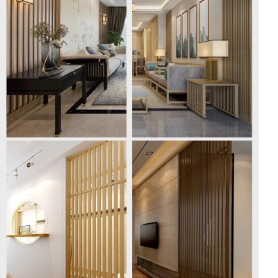 Vách ngăn phòng khách, nhà bếp bằng gỗ 3VD06 - Nội thất lắp ráp Viễn Đông