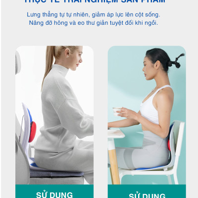 Ghế Chỉnh Dáng Ngồi Công Thái Học OFFICE CHILL Ngồi Thẳng Đúng Tư Thế Chống Đau Lưng Gù Lưng Ghế Thế Hệ Mới Bảo Hành 90 Ngày
