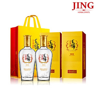 Combo 2 hộp rượu MAOPU kiều mạch vàng 42% Vol 500ml tặng 1 túi đựng 