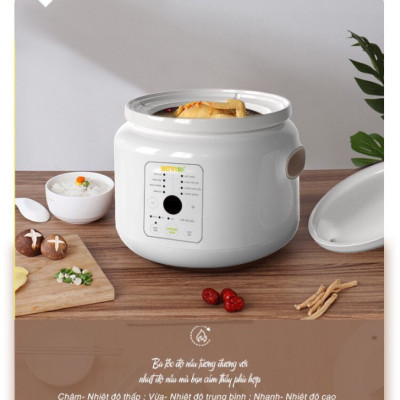 Nồi Nấu Chậm Đa Năng Điện Tử 8 Chức Năng Bennix BN-30SLC ( 3L)- Hàng Chính Hãng