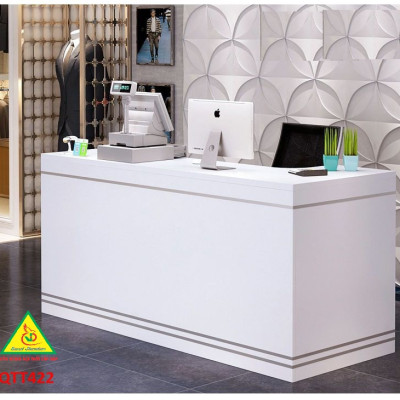 QUẦY LỄ TÂN, QUẦY TIẾP TÂN, QUẦY TÍNH TIỀN, QUẦY THU NGÂN QTT422- Nội thất lắp ráp Viễn Đông Adv