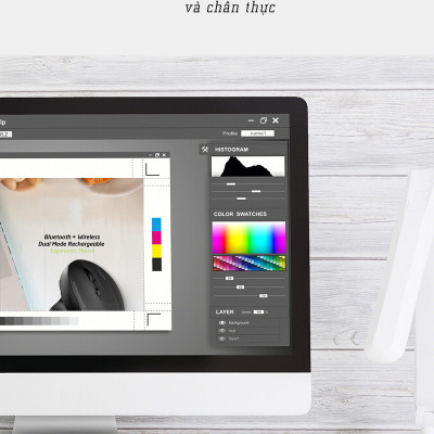 Chuột công thái học  không dây Newmen F1000 Dual Mode - Hàng chính hãng