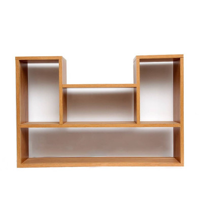 Kệ trang trí treo tường chữ U - Màu vân gỗ