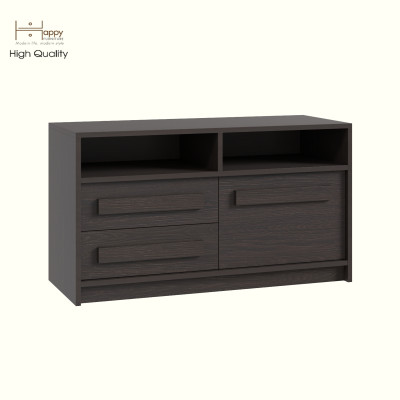 HAPPY FURNITURE , Tủ lưu trữ 1 cửa mở 2 ngăn kéo - RUBEL, TCM_223, 100cm x 40cm x 56cm DxRxC