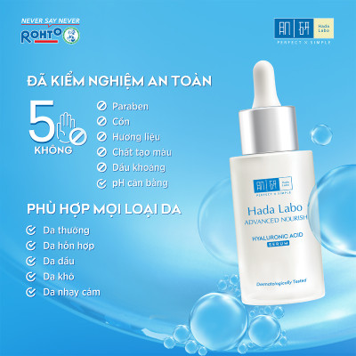 Serum dưỡng ẩm Tối Ưu, Phục Hồi Da Hada Labo Advanced Nourish Hyaluronic Acid (30 ml)