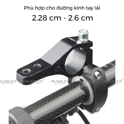 Tay Nắm TT Xe Đạp, Tay nghỉ DH-0608 Hợp Kim Nhôm Đen Nghỉ Tay Địa Hình Đường Trường - Mai Lee