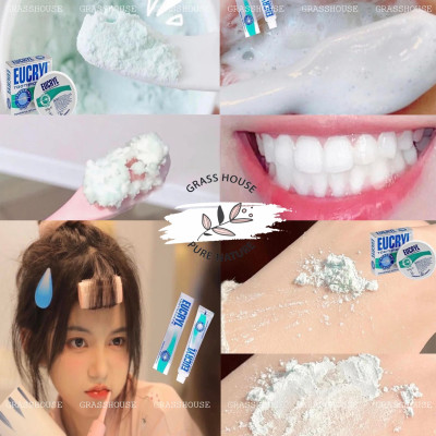 Kem Đánh Răng Eucryl Toothpowder Freshmint Bạc Hà Giúp Sạch Những Mảng Bám, Làm Trắng Tự Nhiên, Giảm Sâu Răng 62g