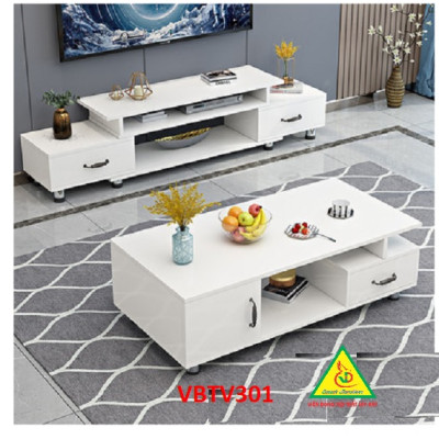 Bộ kệ tivi và bàn trà đẹp, bàn sofa phong cách hiện đại sang trọng VBTV10