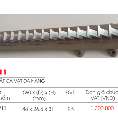 Phụ kiện của tủ áo (Giá vắt cà vạt đa năng mã MW11 thương hiệu Gerari)