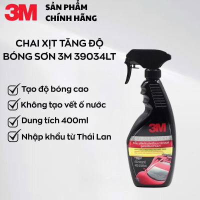Chai Xịt Dưỡng Sơn Làm Bóng Nhanh Sơn Xe Ô Tô Chống Lão Hóa Bề Mặt, Chính Hãng 3M, 39034LT 400ml