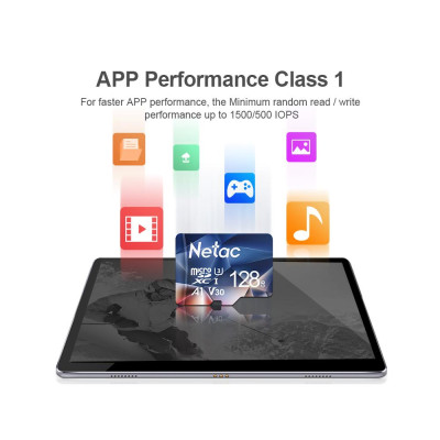 Thẻ nhớ tốc độ cao Netac P500 64GB Thẻ TF Thẻ Micro SD U3 V30 100MB / S  Máy ảnh Camera hành trình Micro SD