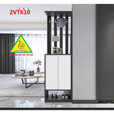 Tủ kệ trang trí kiêm vách ngăn phòng khách , nhà bếp 2VTK10 - Nội thất lắp ráp Viendong Adv