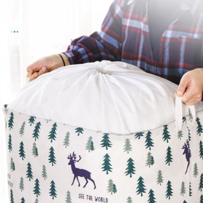 Túi Bạt Đựng Quần Áo, Chăn Mền, Túi Chăn 100L Chống Thấm Nước - Sọt Đựng Đồ Gấp Gọn Cỡ Đại 50x40x50cm - Hàng Chính Hãng