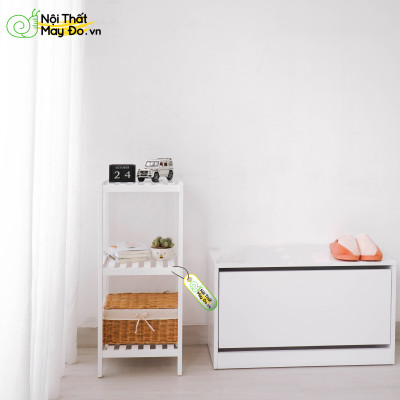 Kệ Gỗ Đa Năng- SHELF 3F - Thiết Kế 3 Tầng Hiện Đại - Chất Liệu Gỗ Thông Bền Chắc - Dễ Di Chuyển - Có 2 Màu Sắc