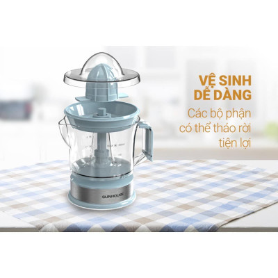 Máy vắt cam SUNHOUSE SHD5511+ tặng dao làm bếp màu đen - Hàng nhập khẩu