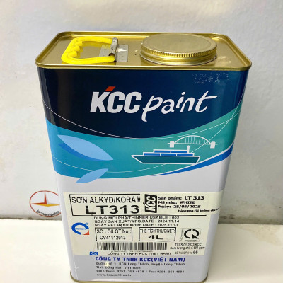 Sơn Alkyd KCC LT313 Base A màu trắng 1000 _4L