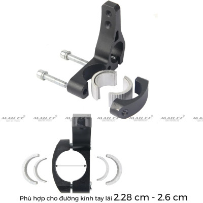 Tay Nắm TT Xe Đạp, Tay nghỉ DH-0608 Hợp Kim Nhôm Đen Nghỉ Tay Địa Hình Đường Trường - Mai Lee