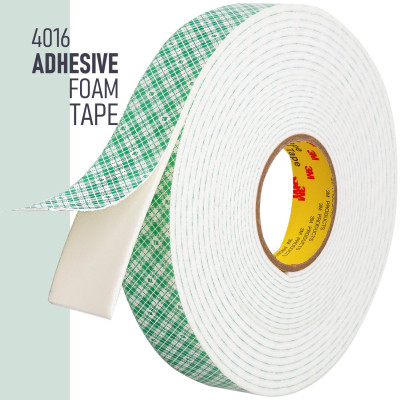 Băng keo siêu dính 2 mặt màu trắng khổ 19mm Scotch 3M SB-BK110 - Cường lực, thẩm mỹ, dán trong nhà, logo, móc treo đồ