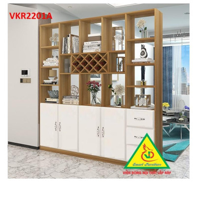 TỦ KỆ TRANG TRÍ KIÊM VÁCH NGĂN VKR2201A - Nội thất lắp ráp Viendong Adv