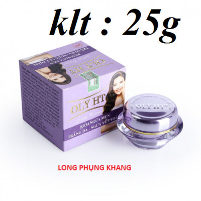 COMBO KEM NGỪA MỤN - TRẮNG DA - NGỪA VẾT THÂM 25g & SỮA RỬA MẶT NGỪA MỤN - TRẮNG DA 70g OLY HT (HÀNG CHÍNH HÃNG) CÓ CHỐNG NẮNG