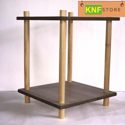 Kệ đầu giường ngủ,kệ trang trí decor chống nước bằng gỗ nhập khẩu từ KNF,mẫu mới 2023