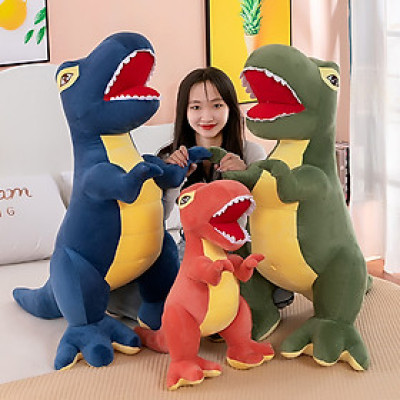 Gấu bông khủng long bạo chúa Dinosaur mạnh mẽ siêu ngầu (30cm--->60cm) vải nhung mềm mịn cao cấp, an toàn cho bé
