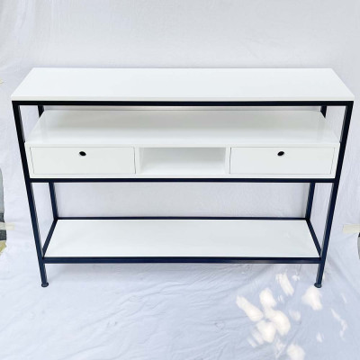 Bàn console, bàn trang trí 3 tầng có ngăn kéo Juno sofa CSTCT015 120x30x89 cm