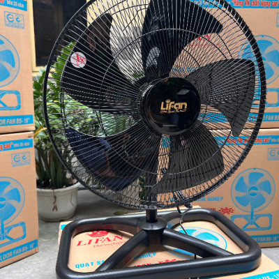 Quạt sàn công nghiệp Lifan S-18CN công suất 55W, chân đế kim loại bọc vỏ cao su chắc chắn, sải cánh 45cm - Hàng chính hãng