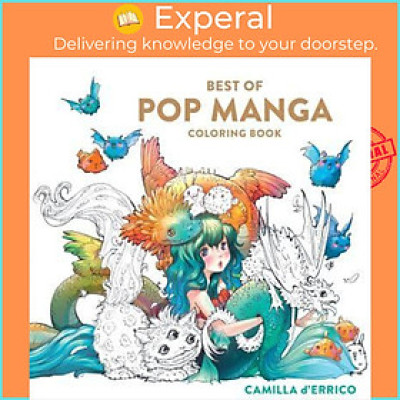 Sách - Best of Pop Manga Coloring Book by Camilla d