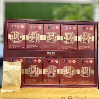 Sâm lát tẩm mật ong HG Bio hộp 10 gói, Sản phẩm và quà tặng cho tất cả.