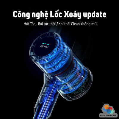 Máy hút bụi không dây Airbot Supersonics 3.0 cầm tay gia đình và hút bụi ô tô giường nệm, xe hơi phiên bản 3.0 bản full có giá gắn tường và ống dây hút tiện lợi, hàng chính hãng