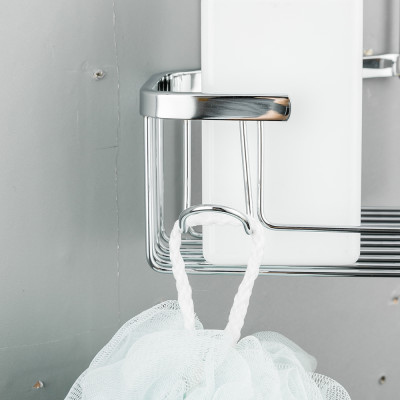 Giá góc đôi 2 tầng để đồ nhà vệ sinh Frap F351-1 Hàng Chính Hãng Nhập Khẩu