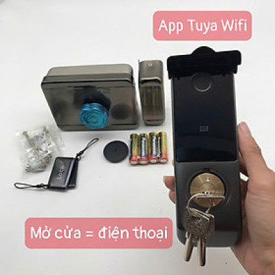 Khóa cửa thông minh chống nướcG04W.1M - 1 mặt vân tay + App Tuya wifi mở cửa từ xa ( Hàng nhập khẩu)
