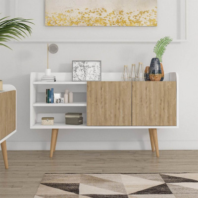 Bàn sảnh ra vào gỗ hiện đại SMLIFE Clowdya