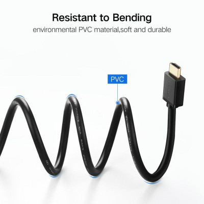 Ugreen UG30115HD104TK 0.5M 2k 4k 60hz 1.4 màu Đen Cáp tín hiệu HDMI - HÀNG CHÍNH HÃNG