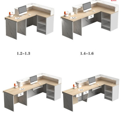 QUẦY LỄ TÂN, QUẦY TIẾP TÂN, QUẦY TÍNH TIỀN, QUẦY THU NGÂN QTT413 ( không đèn) - Nội thất lắp ráp Viễn Đông Adv