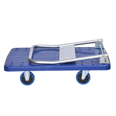 Xe đẩy hàng 4 bánh gấp gọn bánh chống ồn sàn kim loại bền bỉ