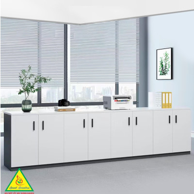 Tủ hồ sơ văn phòng, tủ tài liệu thấp gỗ MDF TVP401 - NỘI THẤT LẮP RÁP VIENDONGADV