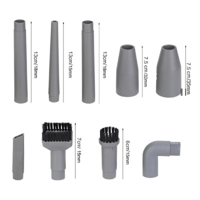 Máy hút bụi công nghiệp đa năng khô và ướt ABG Yili YLW-6263A loại 12 lít công suất 1200W - thùng inox kèm phụ kiện hút bụi 9 món - Hàng Chính Hãng