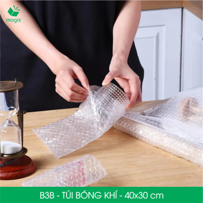 B3B - 40x30 cm - 25 Túi bóng khí chống sốc đóng hàng - Túi gói hàng, bọc chống sốc, xốp chống sốc