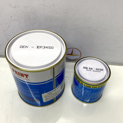 Sơn epoxy Hải Âu màu đen EP450 1L/Bộ