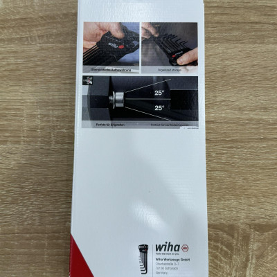 Bộ lục giác Wiha 03992 màu đen 9 chi tiết hệ mét (mã 03879 kèm hộp)