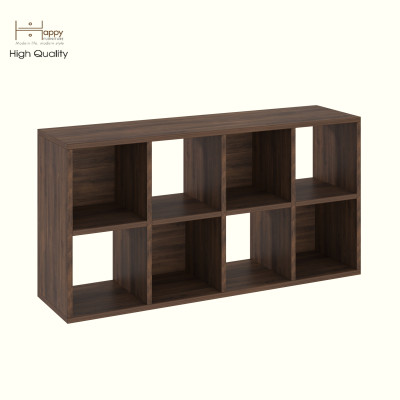 HAPPY FURNITURE , Kệ sách 8 ngăn - CHANN, KSA_101 , 106cm x 28cm x 54cm DxRxC