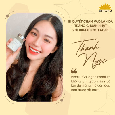bộ đôi ngừa sạm nám trắng da BIHAKU PREMIUM COLLAGEN hộp 30v và BELLA THE SUN hộp 30v chống lão hóa mờ đốm sắc tố, căng da dưỡng ẩm, chống nắng nội sinh