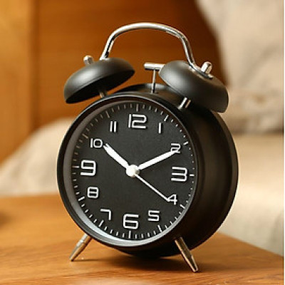 Đồng Hồ Báo Thức Để Bàn 2 Quả Chuông Cao Cấp HUPA