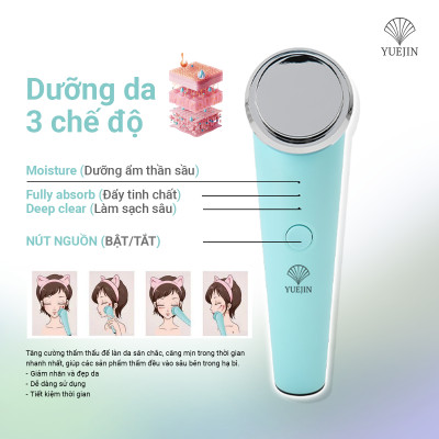 [Tặng Máy Điện Di Tinh Chất] Mặt nạ 7 ngày Yuejin cấp ẩm làm dịu dưỡng trắng da chăm sóc da hiệu quả