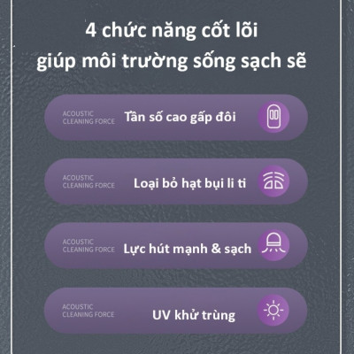 Máy hút bụi giường nệm có tia UV diệt khuẩn- Hàng chính hãng