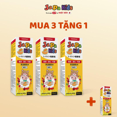 Siro Ăn Ngon Japa Kids Tăng Cường Tiêu Hóa Cho Bé Lọ 100ml