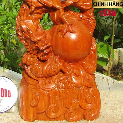 Tượng Đạt Ma Hàng Long Gỗ Hương Hàng Thương Hiệu TOKDODO Đủ Thước