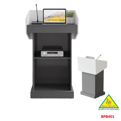 Bục phát biểu gỗ MDF, bục phát biểu BPB401 - NỘI THẤT LẮP RÁP VIENDONGADV